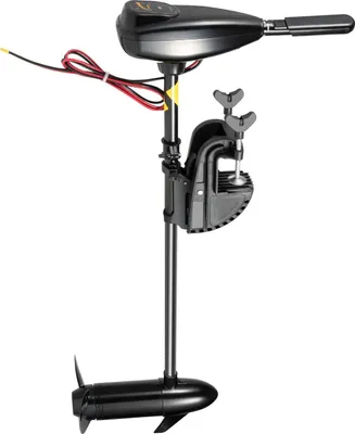 Immagine prodotto di Motore per barca - Fuoribordo elettrico/motore per pesca alla traina - 800 W - 1,2 CV - 5 marce avanti/3 retromarce - Velocità massima 7 km/h - 124×37 cm - Nero