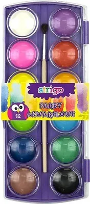 Obrázok produktu pre Súprava akvarelových farieb so štetcom - 12 fenomenálnych farieb na kreatívne vyjadrenie! Ideálne na maľovanie, skicovanie a kreslenie!