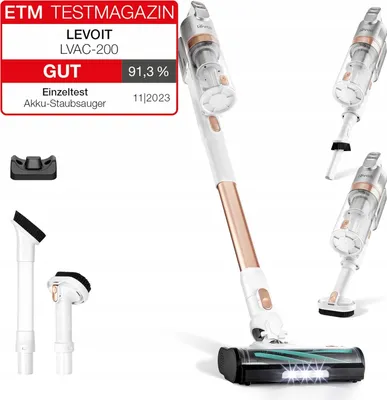 Zdjęcie produktu dla Levoit LVAC-200 Odkurzacz pionowy 180W 50 min bezprzewodowy nowy 2024 biały