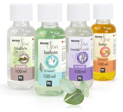 Produktbild von 4 x 100 ml BAYZID® SPA Saunaaufguss Set