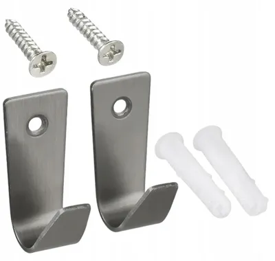 Produktbild von Rodeno Badezimmer Haken 2 Stück Edelstahl Silber Robust