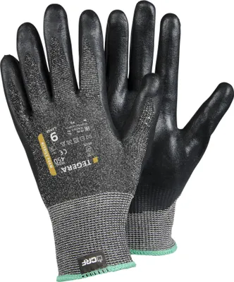 Produktbild von Ejendals TEGERA 450, Werkstatthandschuhe, Schwarz, Erwachsener, Erwachsener, Ölbeständig, Kratzresistent, Nitrilschaum, Nylon, Polyester, Elasthan