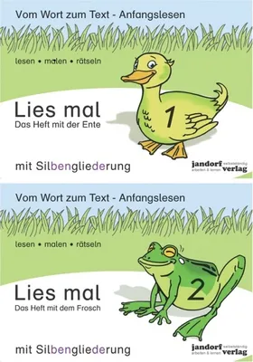 Produktbild von Lies mal - Hefte 1 und 2 (Paket) mit Silbengliederung: Vom Wort zum Text - Anfangslesen