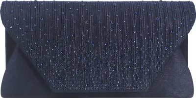 Produktbild von Damen Clutch Abendtasche Unterarmtasche Umhängetasche mit Strass-Steinen und Abnehmbarer Kette