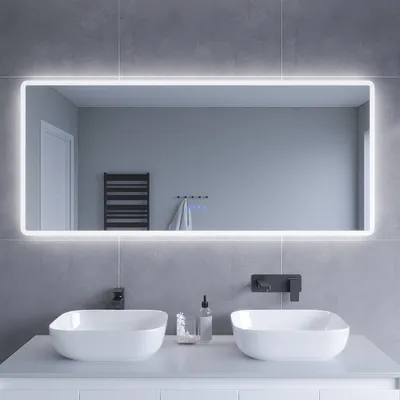 Produktbild von Badspiegel Led touch 160x70cm, Dimmbar, Energiesparend, mit Speicherfunktion,IP44