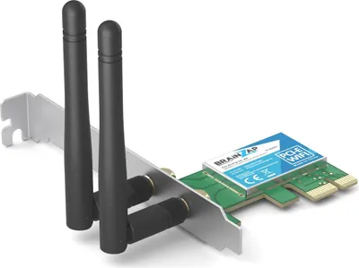 Produktbild von BRAINZAP 300 Mbit/s PCIe PCI-Express WLAN Karte WiFi Adapter 2,4 GHz Netzwerkkarte PC 802.11b/g/n