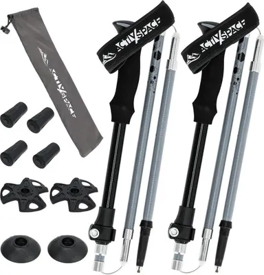 Produktbild von Verstellbare graue Trekkingstöcke - Faltbar K06