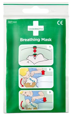 Immagine prodotto di Maschera rianimatoria Cederroth 1921 con valvola di non ritorno - verde