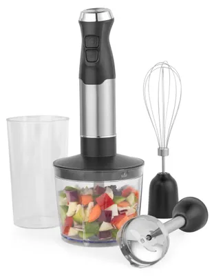 Stabmixer 600 W, 3-in-1, mit Zerkleinerer und Becher