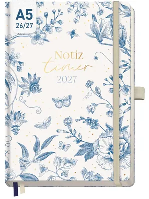 Produktbild von Wochen-Notiz-Timer Classic 2026/2027 / 17 Monate / A5 / Fine Style / Häfft-Verlag