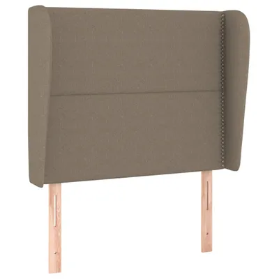 Produktbild von vidaXL Kopfteil mit Ohren Taupe 103x23x118/128 cm Stoff