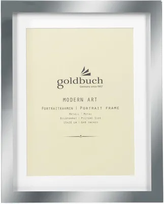 Image de Cadre photo en métal brillant, 15x20 cm, argenté, collection "Goldbuch", style moderne