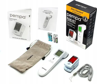 Zdjęcie produktu dla Pempa Termometr Bezdotykowy T200 + Pulsoksymetr