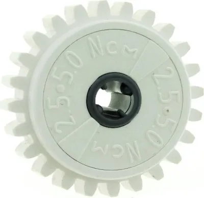 Image de 1x Lego Technic Roue dentée blanche 2.5 5.0 NcM 24 dents accouplement à friction 4270486 60c01