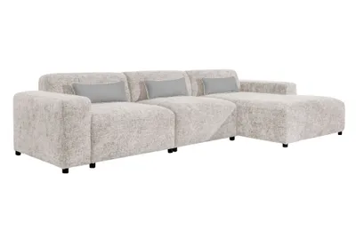 Produktbild von AX LIVING Couch Beige L Form Jughlio, 331 cm breit, modern & geräumig R