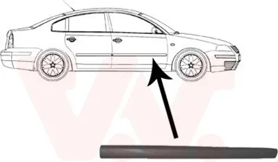 Produktbild von VAN WEZEL Zierleiste für die Tür Vorne Rechts Leiste für VW PASSAT Variant (3B6) 5836404