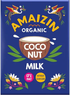 Obrázok produktu pre KOKOSOVÉ MLIEKO - KOKOSOVÝ NÁPOJ BEZ GUAROVEJ GUMY (17% TUKU)500 ml - AMAIZIN