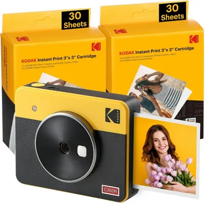 Produktbild von Kodak Mini Shot 3 Retro, 76,2 x 76,2 mm, CMOS, Gelb, Filter, Rahmen, 4Pass Technology, Auto