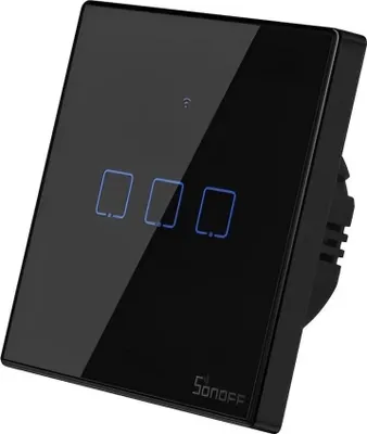 Obrázek produktu pro Chytrý vypínač WiFi + RF 433 Sonoff T3 EU TX (3-channels) černá