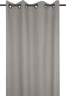 Zdjęcie produktu dla STOF | Zasłona – firanka – beżowa – 135 x 240 cm – z oczkami – nieprzezroczysta – nowoczesna i klasyczna