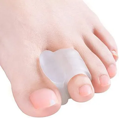 Produktbild von Zehenstrecker, 10x Gel Zehenspreizer für Bunion Korrektur, überlappende Zehen (Transparente Silikon Zehentrenner)