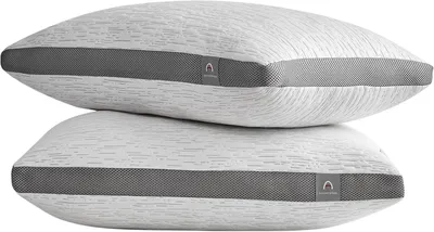 Produktbild von Kopfkissen 2er Set, 40x80 cm, Memory-Foam und Daunen, abnehmbarer Bezug, für Schlafzimmer