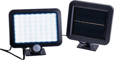 Obrázok produktu pre LED solárne svetlo, vonkajšie reflektory, IP44, čierne, senzor, sada 2 ks