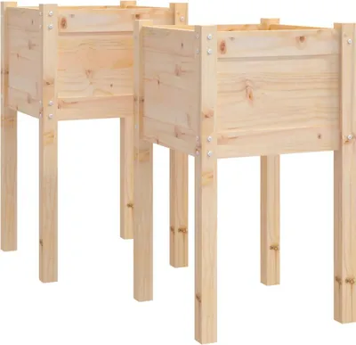 Obrázek produktu pro vidaXL květináč 2 ks 40x40x70 cm z masivního borovicového dřeva