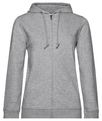 Produktbild von B&C - "Inspire" Hoodie mit durchgehendem Reißverschluss für Damen LT5872 (XL) (Grau meliert)