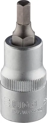 Produktbild von WGB Schraubendreher-Einsatz No. 363 DIN7422 1/2"vierkant 4,0 mm Innensechskant