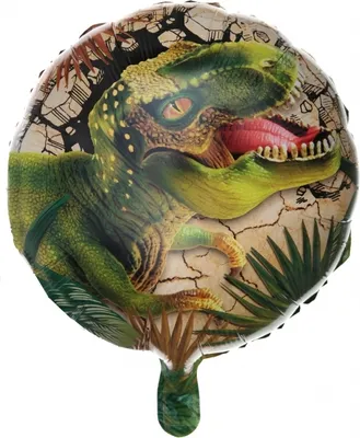 Produktbild von Folienballon Dinosaurier ø 45 cm, Mottoparty, Kindergeburtstag