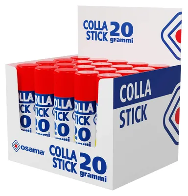 Immagine prodotto di Set di 20 robusti bastoncini di colla da 20 grammi, ideali per l'uso a scuola e in ufficio
