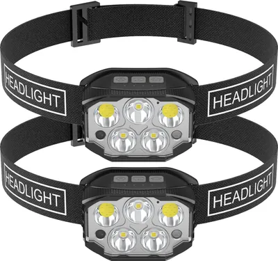 Produktbild von Stirnlampe, wiederaufladbar, hohe Helligkeit, Angeln, extrem lange Lebensdauer, Taschenlampe, Induktionslicht