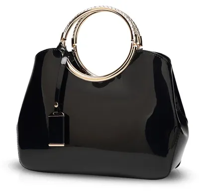 Immagine prodotto di NICOLE & DORIS: Borsa da donna, portafoglio in vernice, borsa a tracolla, pochette da sera