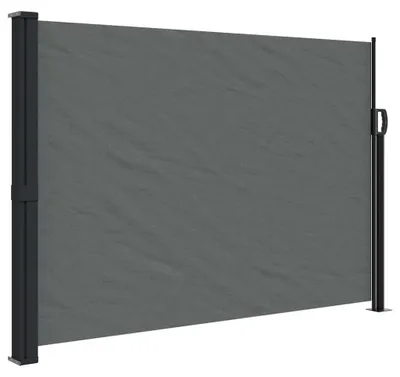 Produktbild von vidaXL Ausziehbare Seitenmarkise Anthrazit 140x500 cm