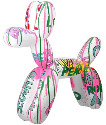 Image de Casablanca by Gilde Figur Hund Pallone weiß H. 40 cm, 59605