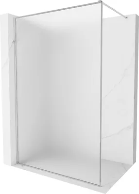 Image de Mexen Kioto-F paroi de douche Walk-in avec cadre 80 x 202 cm, verre dépoli 8 mm, chrome - 800-080-104-01-30