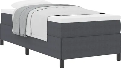 Produktbild von Boxspringbett Dunkelgrau 90 x 200 cm Cordstoff