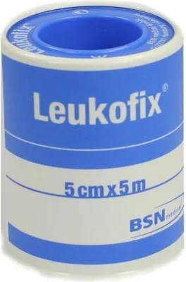 Produktbild von Leukofix, Rollenpflaster, im Schutzring, 5m:5cm, | Packung (6 Rollen)