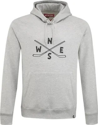 Imagen del producto de CCM - Sudadera con capucha deportiva, color gris, para adultos, talla XXL