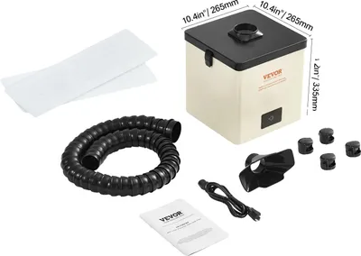 Image de Aspirateur de fumées de soudure, puissance d'aspiration élevée, fonctionnement silencieux, 100 W