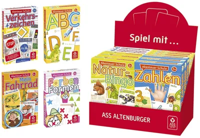 Produktbild von 12x ASS 225 72840 Lernspiel Schule 4-fach sortiert