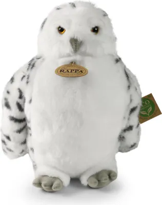 Produktbild von RAPPA Plüschvogel Eule/Schnee-Eule mit drehbarem Kopf 28 cm ECO-FRIENDLY