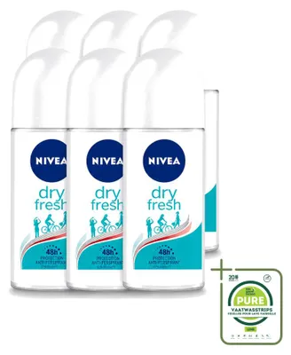 Produktbild von 6 x Nivea Dry Fresh Deodorant Roller - 50 ml - Großpackung - 6 Stücke