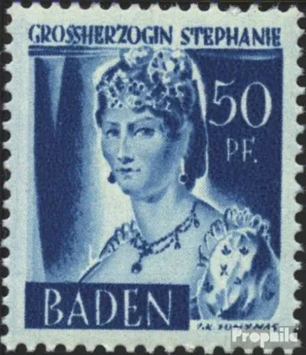 Produktbild von Briefmarken Franz. Zone-Baden 1948 Mi 24 postfrisch Freimarken