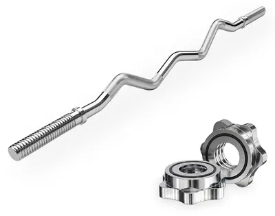 Produktbild von VirtuFit Curlstange EZ 120 cm 30 mm mit Schraubverschlüssen