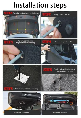 Imagen del producto de Soporte para parasol con clip para montaje en el maletero del coche
