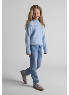 Produktbild von Minoti Pullover langarm Blau Gr. 104 für Mädchen