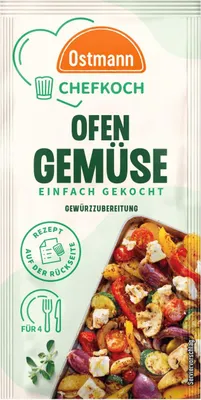 Produktbild von Ostmann Chefkoch Ofengemüse Gewürzzubereitung würzig-köstlich 14g