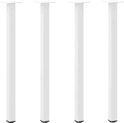 Produktbild von vidaXL Konsolentischbeine 4 Stk. Weiß 72-74 cm Stahl